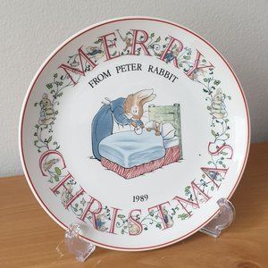 Petter Rabbit 1989 idecorative collection plate Wedgwood England